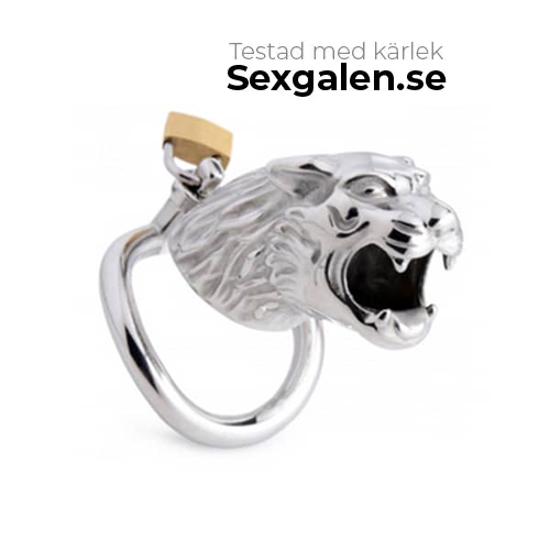 BDSM Tiger King Lockable Chastity Cage