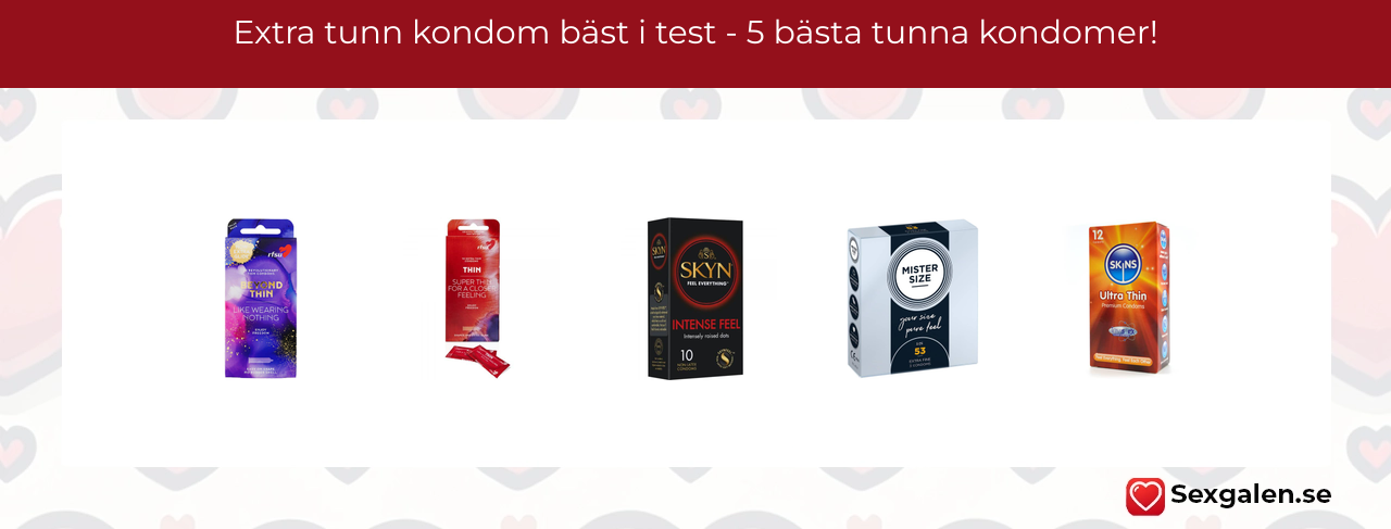 Extra tunn kondom bäst i test