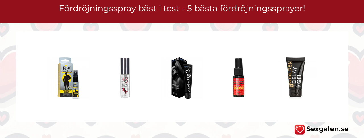 Fördröjningsspray bäst i test