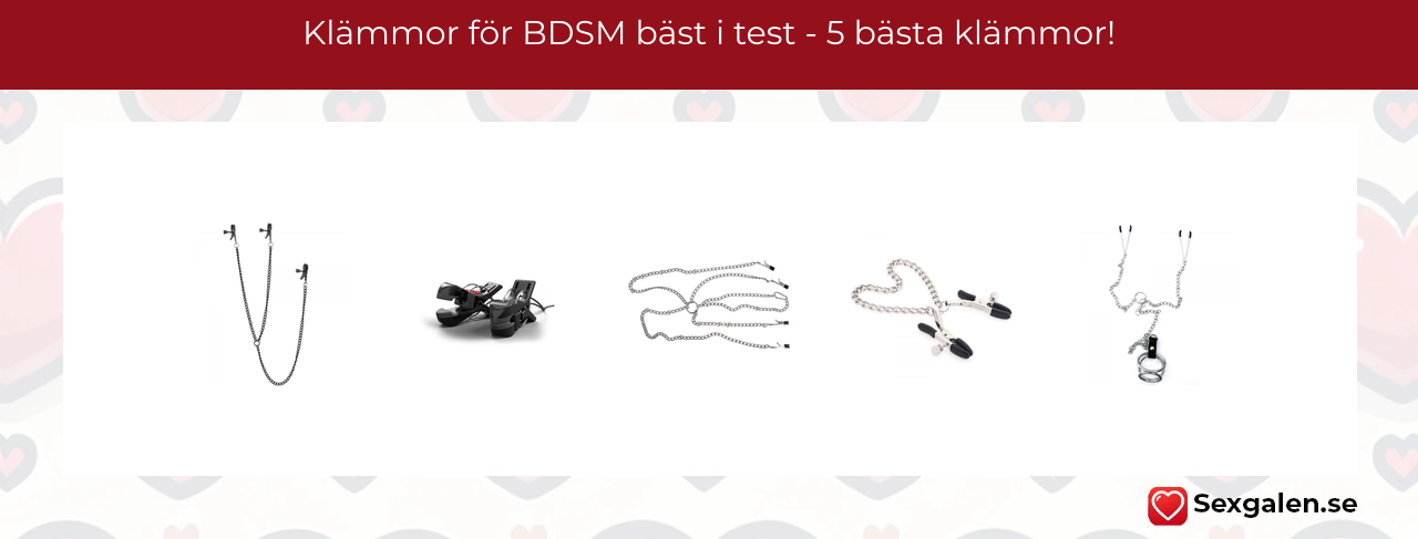 Klämmor för bdsm bäst i test