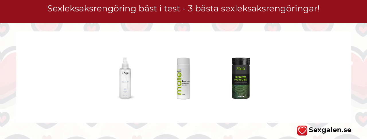 Sexleksaksrengöring bäst i test