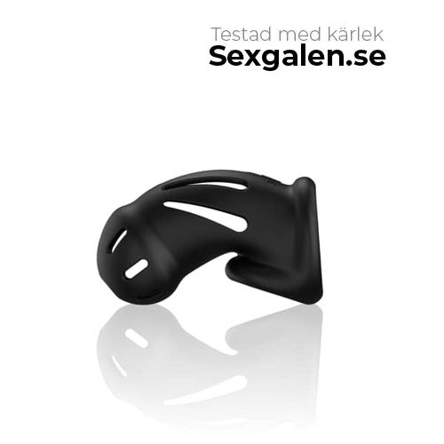 Shots - Mancage Model 27 Ultra Soft Silicone Chastity Cage Black