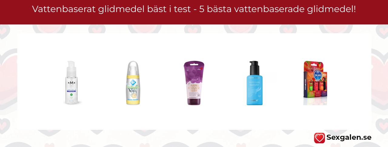 Vattenbaserat glidmedel bäst i test